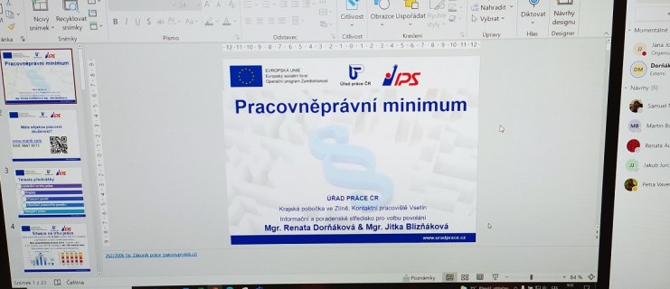 Přednáška na téma Pracovně právní minimum