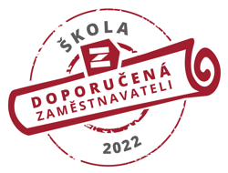 Logo ŠKOLA DOPORUČENÁ ZAMĚSTNAVATELI 2022