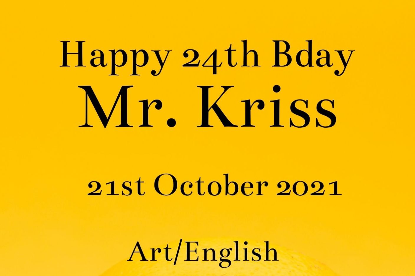  Mr. Kriss celebrates 24th Bday and we compete.-))