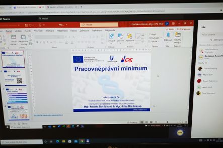Foto k aktualitě  Přednáška na téma Pracovně právní minimum