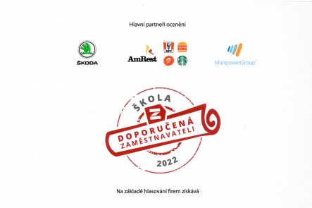 Foto k aktualitě Získali jsme ocenění ŠKOLA DOPORUČENÁ ZAMĚSTNAVATELI