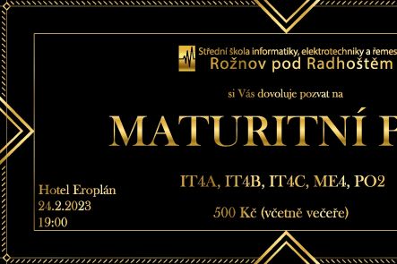 Foto k aktualitě  Maturitní ples 2023