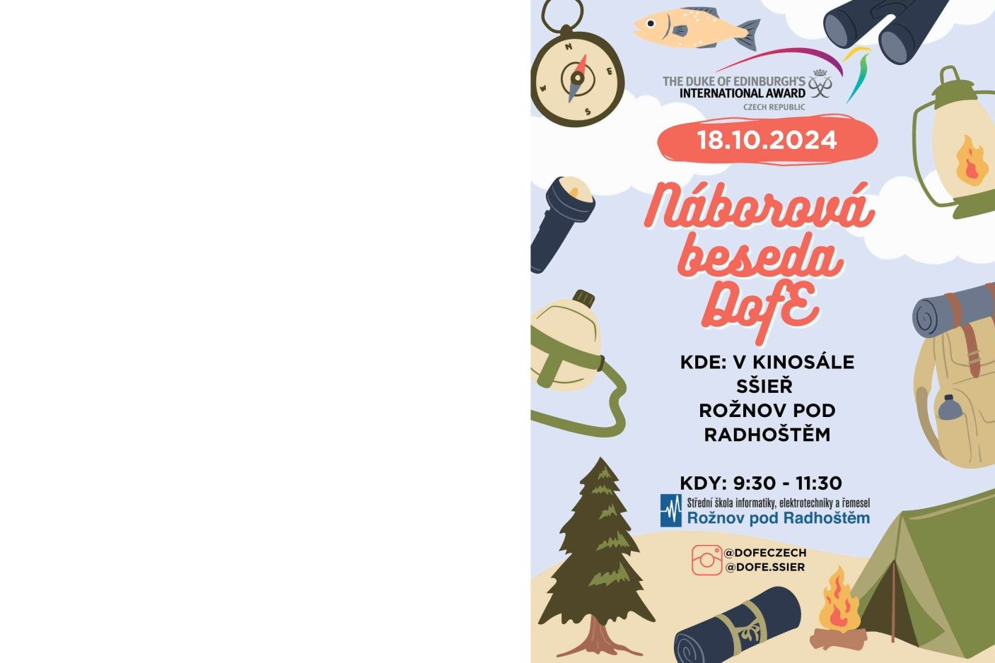  DofE setkání a nábor