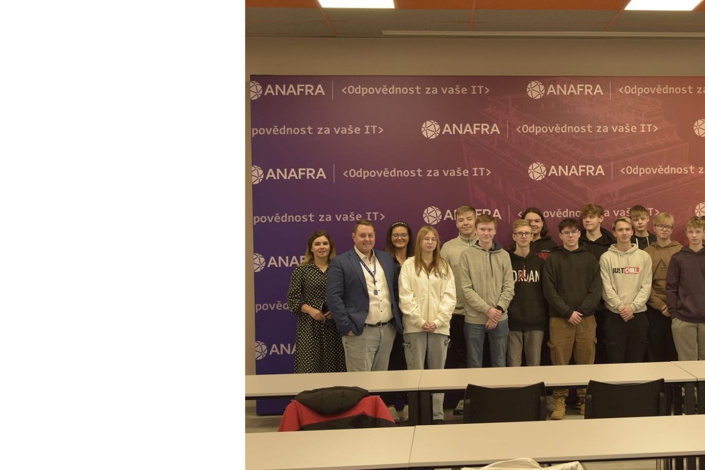  Exkurze středoškoláků oboru IT ve firmě Anafra