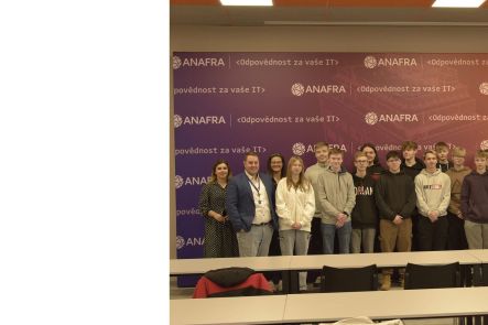 Foto k aktualitě  Exkurze středoškoláků oboru IT ve firmě Anafra