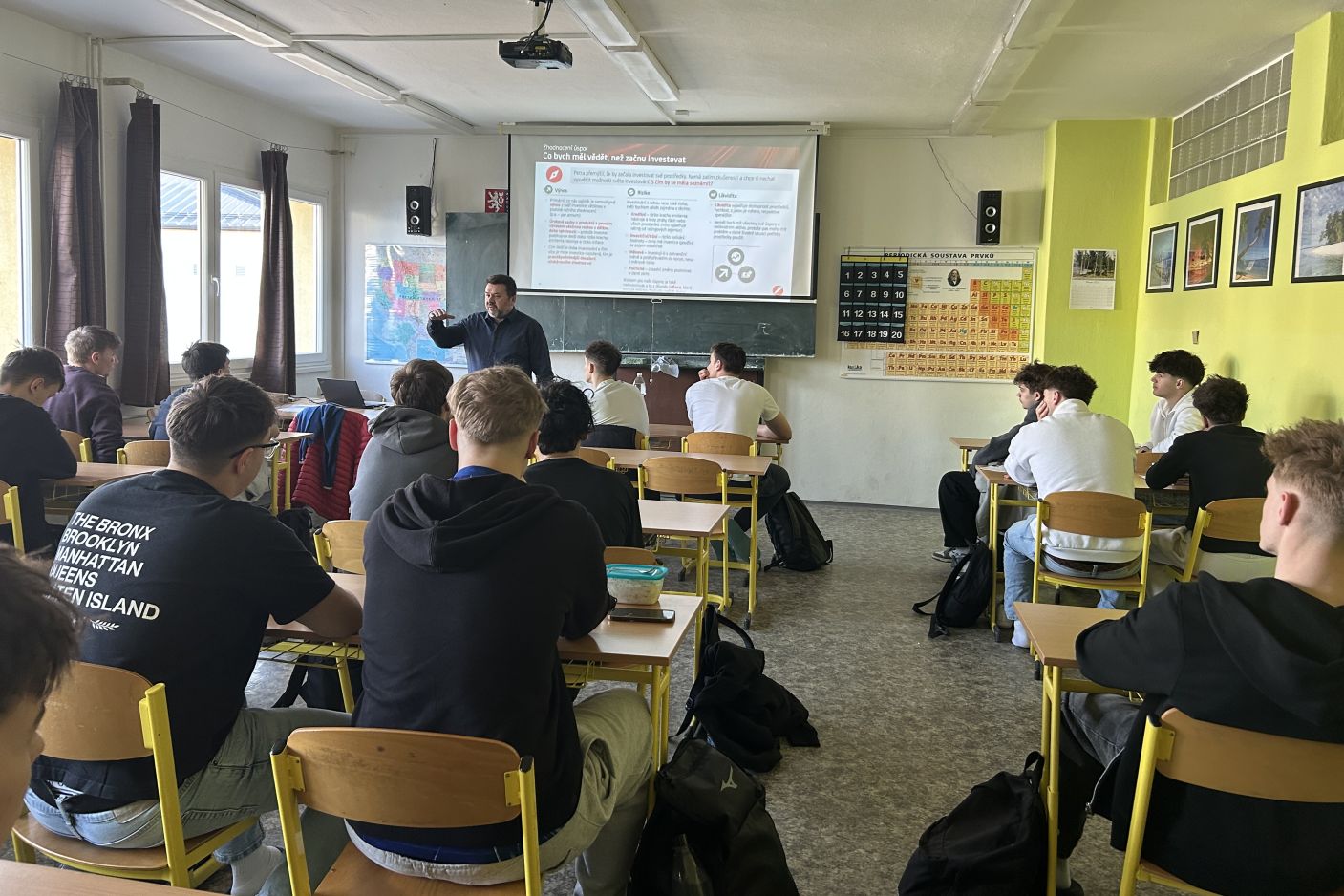  Přednáška o finanční gramotnosti a investování pro žáky oboru elektrikář