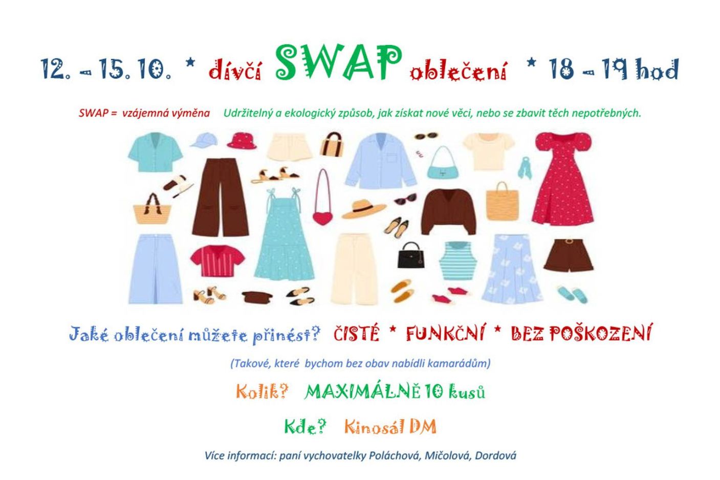  Dívčí SWAP oblečení