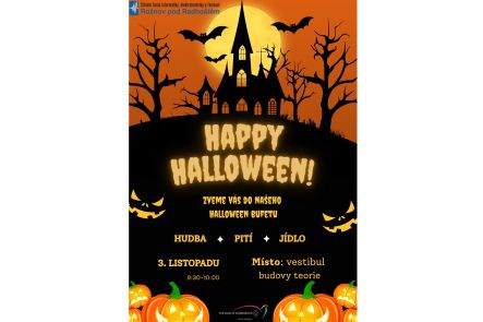 Foto k aktualitě Halloween na budově teorie